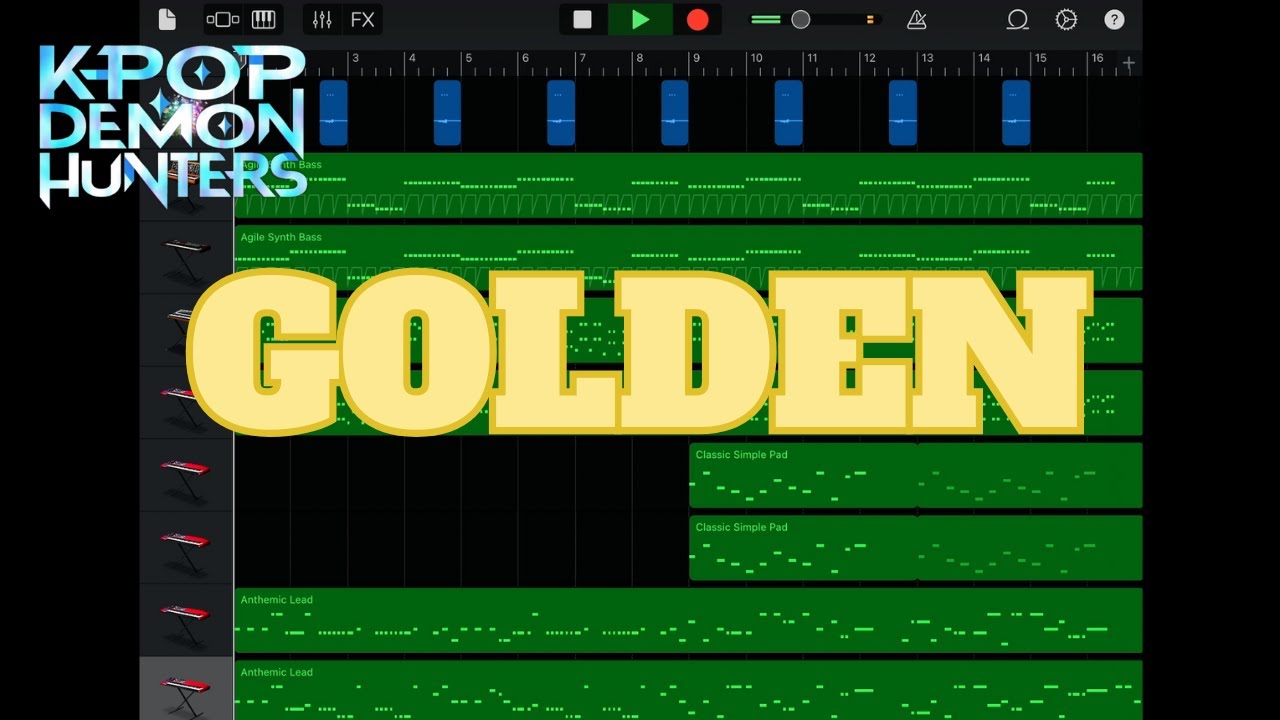 “Golden” | KPop Demon Hunters on iPad(GarageBand)//ガレージバンド