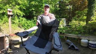 Comfortable Folding Camping Chair 550 Pounds With Wine Holder