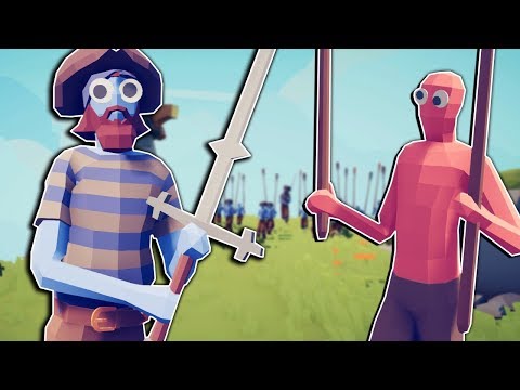 PIRATE CAPTAIN ARMY VS DYNASTY UNITS! - Totally Accurate Battle Simulator Mod Update