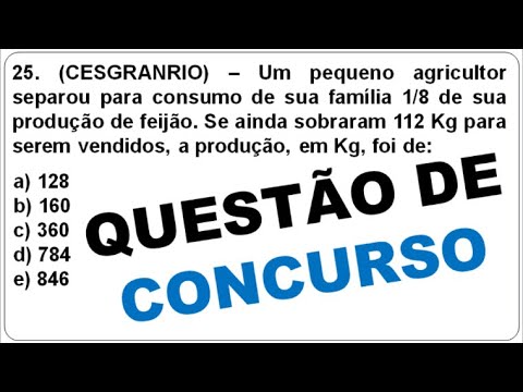 QUESTÃO DE CONCURSO | Matemática - Aula 25