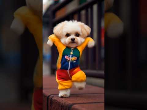 Dog Motorcycle Dance 😂