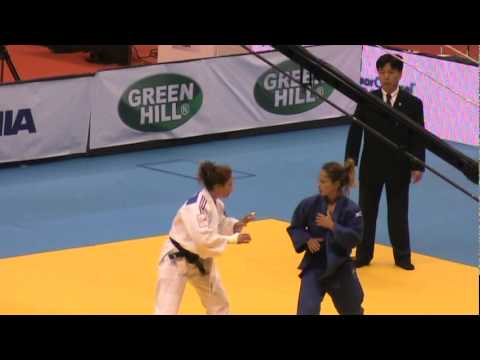 Judo Grand Slam, RIO 2011- Semi Final -52 kg- Forciniti R. (ITA) x Bonna P. (FRA)