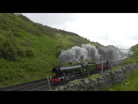 60103 "Flying Scotsman" Slips on Shap - 2nd July 2016