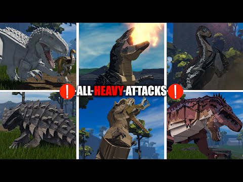 Jurassic Blocky All HEAVY Attack's Part 2 !
