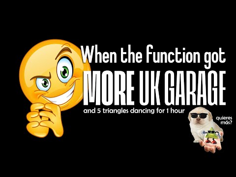 when the function got more UK Garage (very emotional)