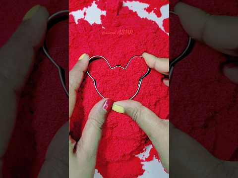 Satisfying Sand Shapes Red Colour Ep-131.#shorts #ytshorts #viral