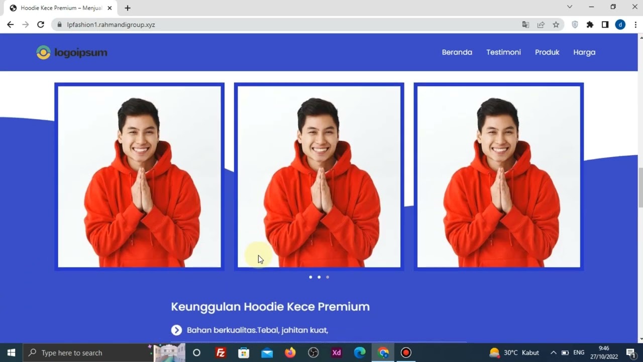 Seperti Ini Website yang akan dibuat