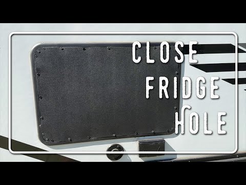 How I closed up the lower refrigerator vent in my RV