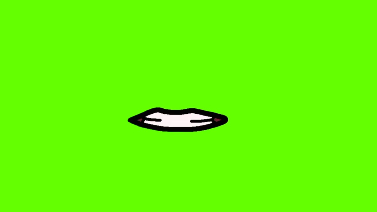 Free green screen mouth movement animation