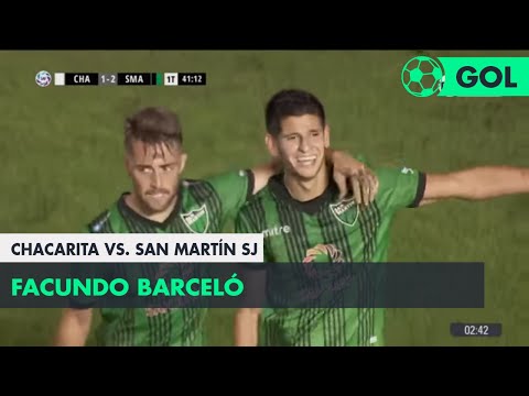Facundo Barceló (1-2) Chacarita vs San Martín SJ | Fecha 27 - Superliga Argentina 2017/2018