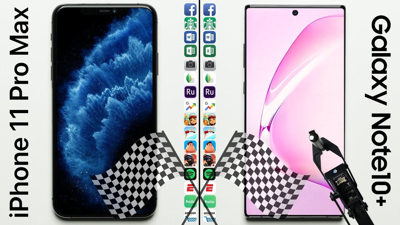 iPhone 11 Pro Max vs. Galaxy Note 10+ Speed Test