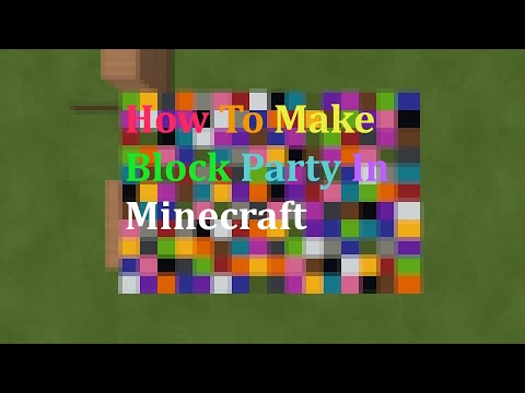 How To Make Block Party in Minecraft bedrock (Xbox, PS4, Windows 10 Edition)