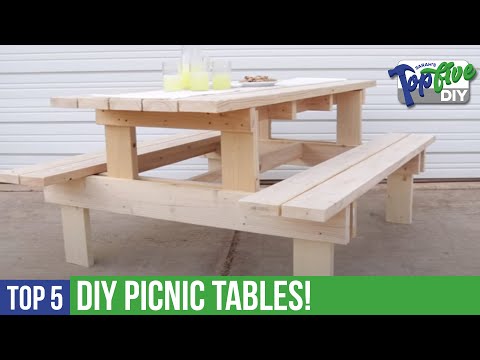 Top 5 DIY Picnic Tables! The Best Maker Videos!
