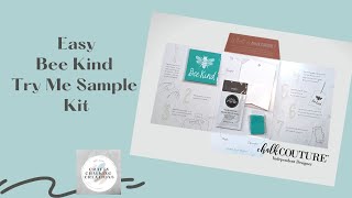 Easy Bee Kind Try Me Sample Gift Tag Kit
