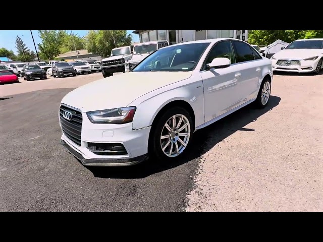 2016 AUDI A4 SEDAN 4-CYL, TURBO, 2.0 LITER PREMIUM SEDAN 4D