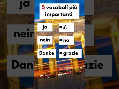 I 5 vocaboli più importanti per il tuo prossimo viaggio in Germania  #tedesco #vocaboli #pronuncia