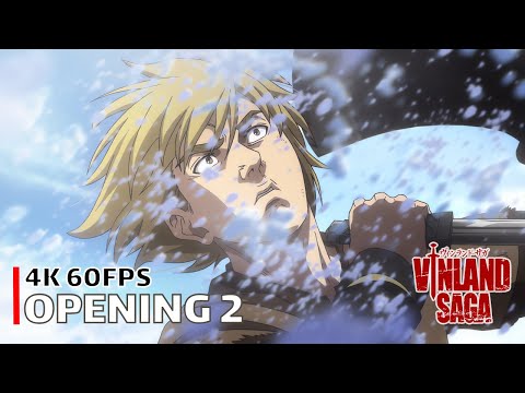 Vinland Saga - Opening 2 【Dark Crow】 4K 60FPS Creditless | CC