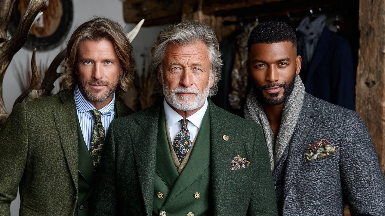 Tendenze moda Ralph Lauren inverno 2026 | Look uomo color oliva e antracite per uomini over 60