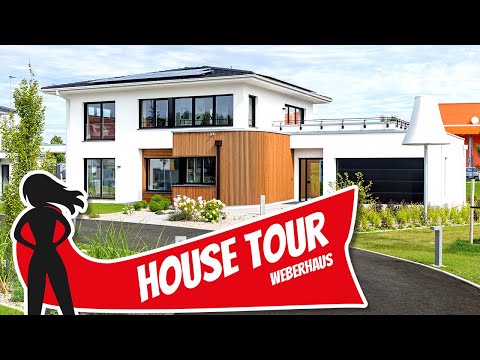Exklusive Stadtvilla mit Keller, Dachterrasse und Aufzug von Weberhaus | House Tour | Hausbau Helden
