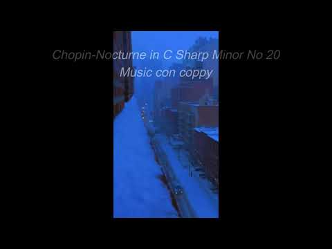 Chopin - Nocturne in C Sharp Minor No 20  (1 Hour)