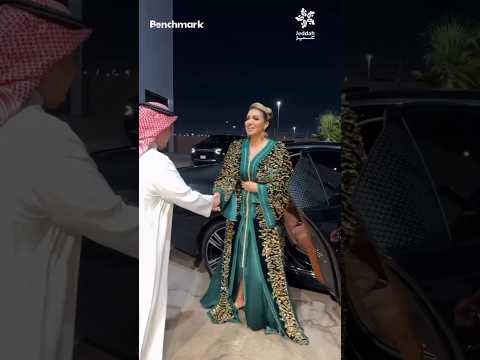 إطلالة أسما لمنور بالقفطان المغربي الليلة من حفل موسم جدة 2025