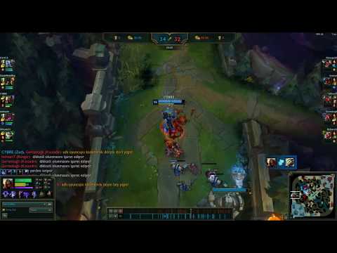 Zed Pentakill 1V5 (League of Legends)