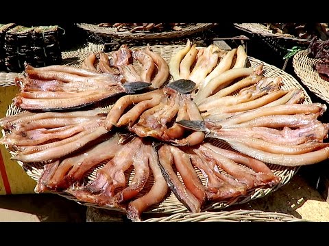 Dried Crocodile, Beef, Fish at Stoung District in Kampong Thom Province