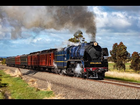 Steamrail's 4th Eureka Express with R711 plus B61 returns on SSR's 9775V grain to Ouyen- 9/9/23
