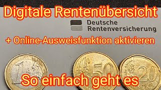 Digitale Rentenübersicht & Online-Ausweisfunktion aktivieren - so einf