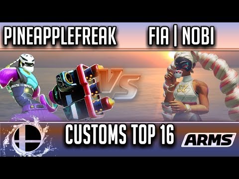 Smash n Splash 4 ARMS: FiA | Pineapplefreak (Kid Cobra) vs. FiA | Nobi (Twintelle) Customs Top 16