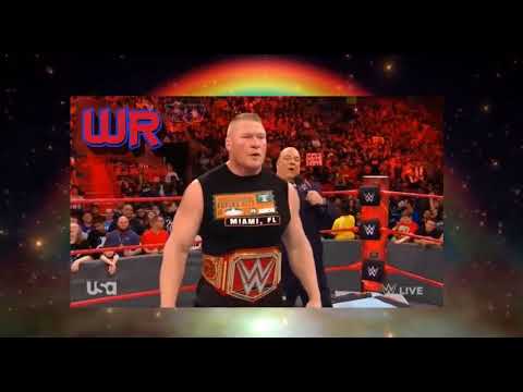 WWE Raw 1st January 2018 Kane Tries to Attack The Beast Brock Lesnar Segment - 01/01/18