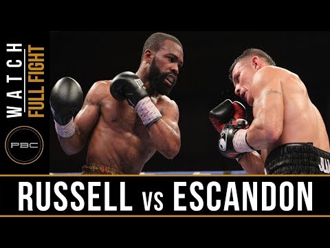 Russell vs Escandon FULL FIGHT: May 20, 2017 - PBC on Showtime