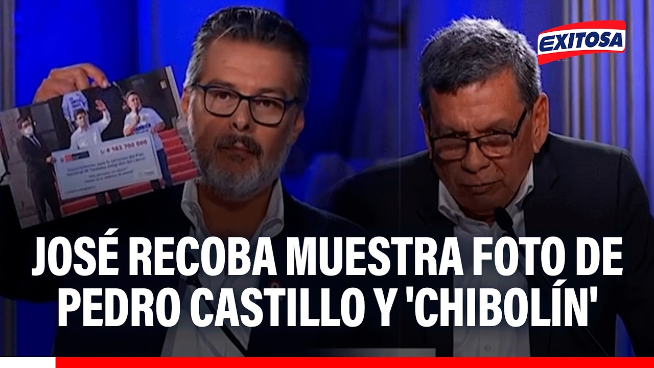 🔴🔵 José Recoba muestra foto de Pedro Castillo y 'chibolín' durante debate sobre sector salud