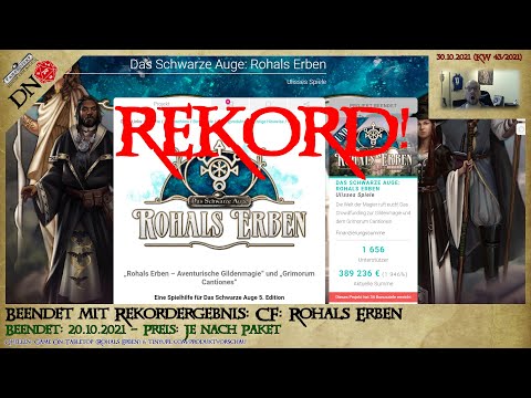 REKORD! Das erfolgreichste DSA-Crowdfunding: Rohals Erben mit 389.236 € (DSA-Nachrichten KW43) #020