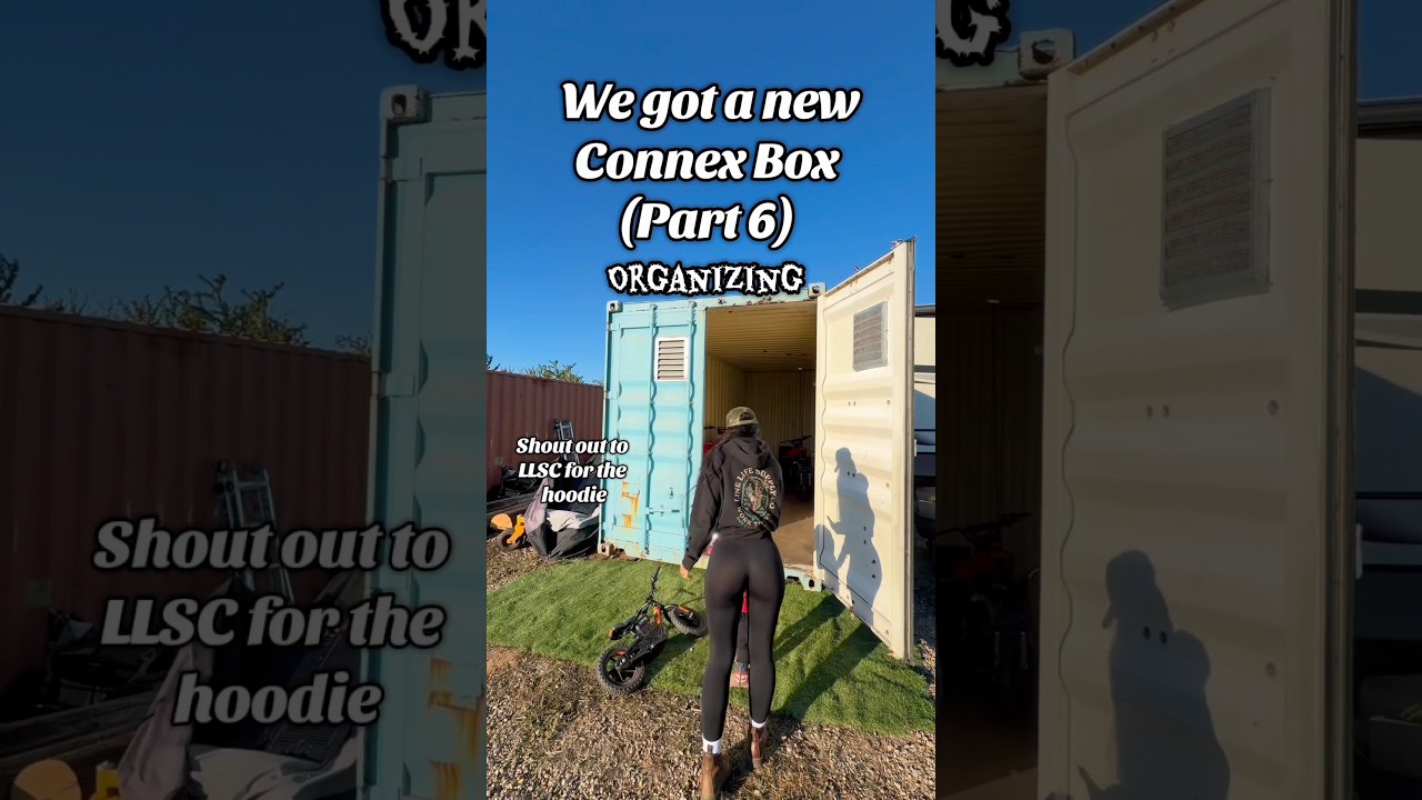 New Connex BOX! Organization Day! #connex #shippingcontainers #shippingcontainerdesign
