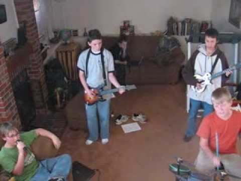 stupid kids playing guitar hero