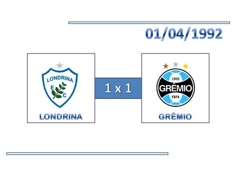 GOLS: Londrina 1 x 1 Grêmio - 01/04/1992 - Campeonato Brasileiro Série B