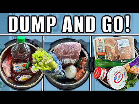 3 DUMP AND GO Instant Pot Freezer Meals - These Are SO EASY to Make!