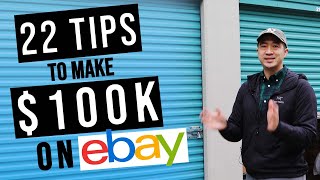 22 Tips for $100k eBay Profit in 2022!