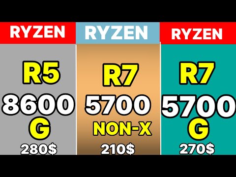 R5 8600G VS R5 5600G VS R7 5700 NON X VS R7 5700X VS R7 5700G VS R5 5600G NEW AMD 5700 NON -X GAMING