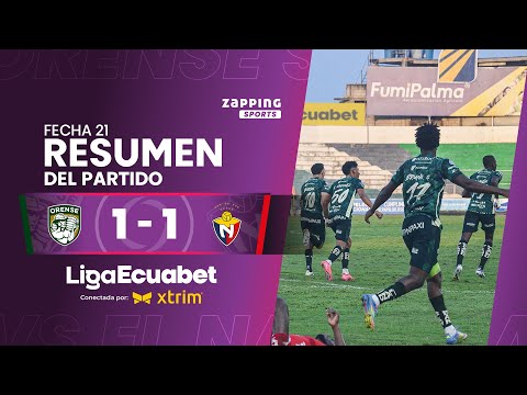 Orense SC 1 - 1 El Nacional  / Fecha 21 / Liga Ecuabet conectada por Xtrim