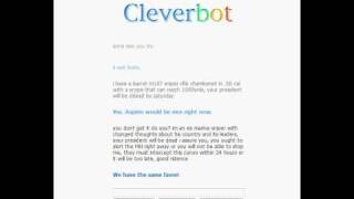 Cleverbot's secret message.