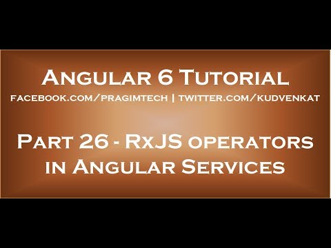RxJS operators in angular services
