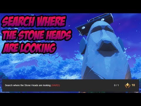 Search Where The Stone Heads Are Looking | Week 6 Challenge - Fortnite Battle Royale
