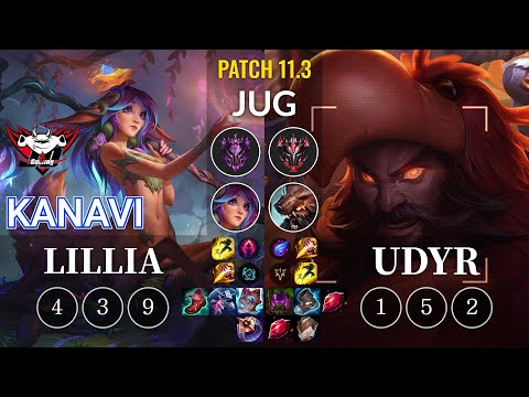 JDG Kanavi Lillia vs Udyr Jungle - KR Patch 11.3