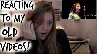 REACTING TO MY OLD VIDEOS -Caroline Dare