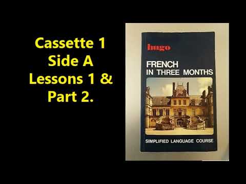 HUGO FRENCH IN THREE MONTHS - SELF STUDY COURSE -  CASSETTE 1 - SIDE A (1987) (PDF IN DESCRIPTION)