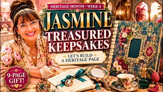 Let’s Build a Heritage Scrapbook Page for Our Treasured Keepsakes | Anna Griffin Jasmine