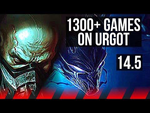 URGOT vs NOCTURNE (TOP) | 1300+ games, 8/2/2 | KR Master | 14.5