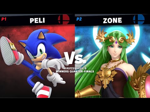 WaveSmash Winners Quarter-Finals - Peli (Sonic) VS Zone (Palutena)